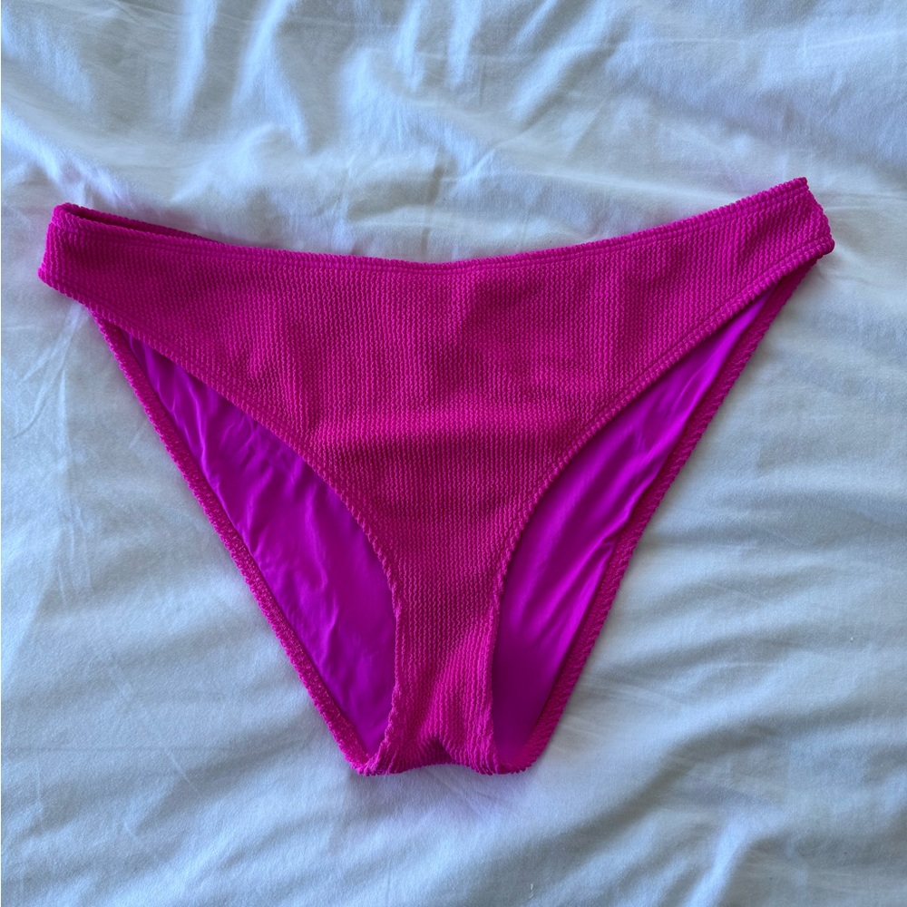 Good American always fits bikini bottoms in hawaiian pink 002